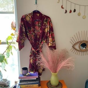 amazon fashion | floral robe-style kimono